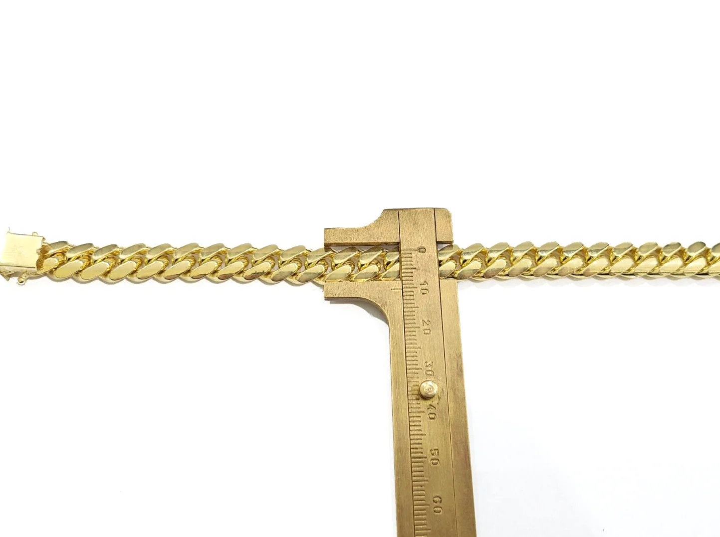 14k Solid Yellow Gold Miami Cuban Bracelet 10mm 9'' inch Real 14kt Unisex - Image 3