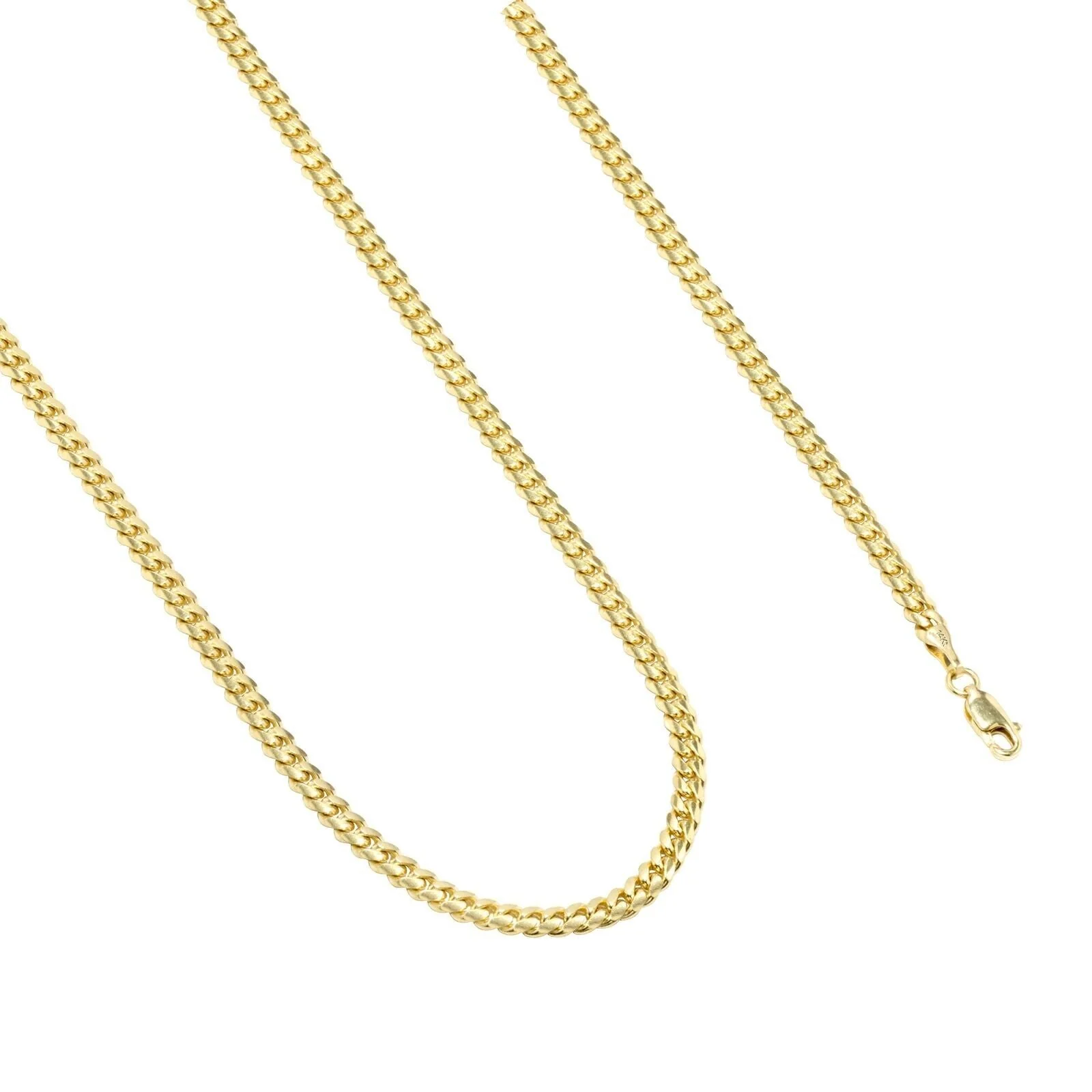 14k Solid Yellow Gold Miami Cuban Link Chain 5mm 24" Necklace 14kt Lobster Lock - Image 5