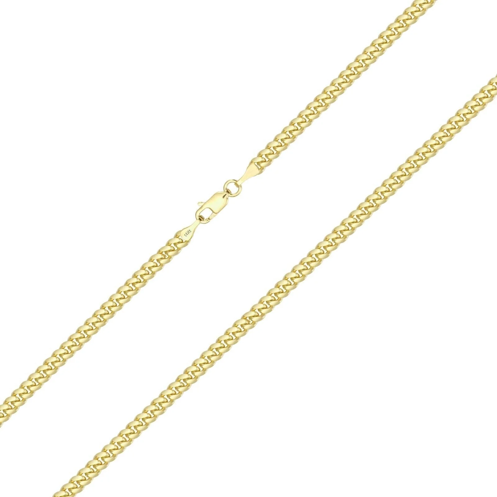 14k Solid Yellow Gold Miami Cuban Link Chain 5mm 28" Necklace 14kt Lobster Lock - Image 8