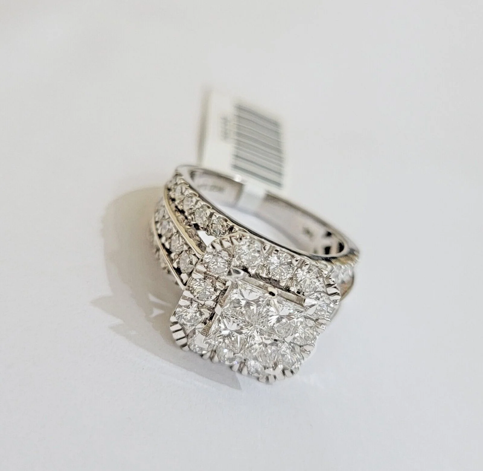 14k White Gold Diamond Ring Ladies 3CT Wedding Engagement Women Solid Band REAL - Image 5