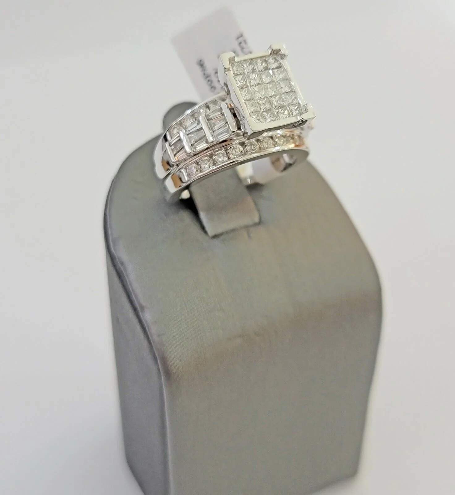 14k white Gold Natural Diamond Ladies Ring 2CT Diamond Real Women Ring Band REAL Ring Sizes 6,7,8,9,10,11 & 12 - Image 6