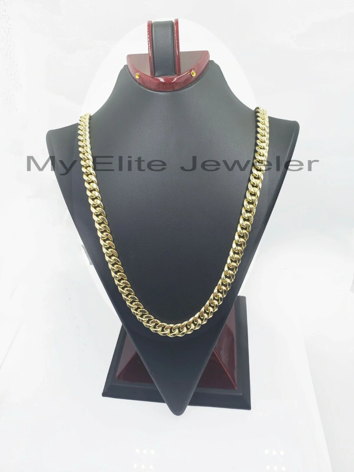14k Yellow Gold 10mm Chain Miami Cuban Link Necklace 22" Men's Real 14 KT Gold - Image 5