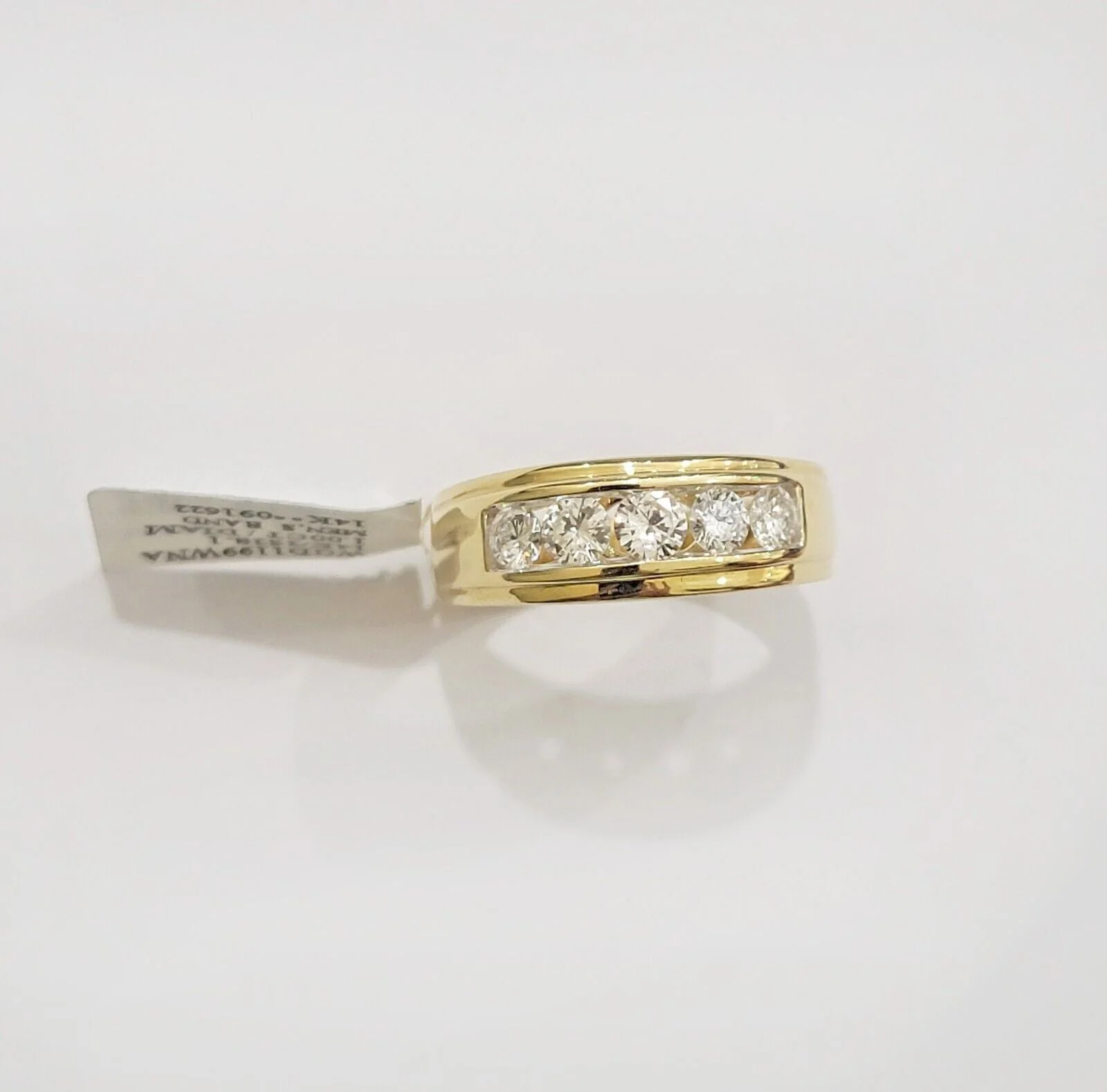 14k Yellow Gold 1CT Diamond Mens Ring Band Natural Diamonds Wedding Band, REAL - Image 5