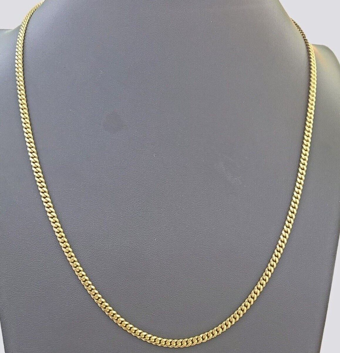 14k Yellow Gold 4mm Miami Cuban Link Chain Necklace 20"-28" Inch Real Solid - Image 6