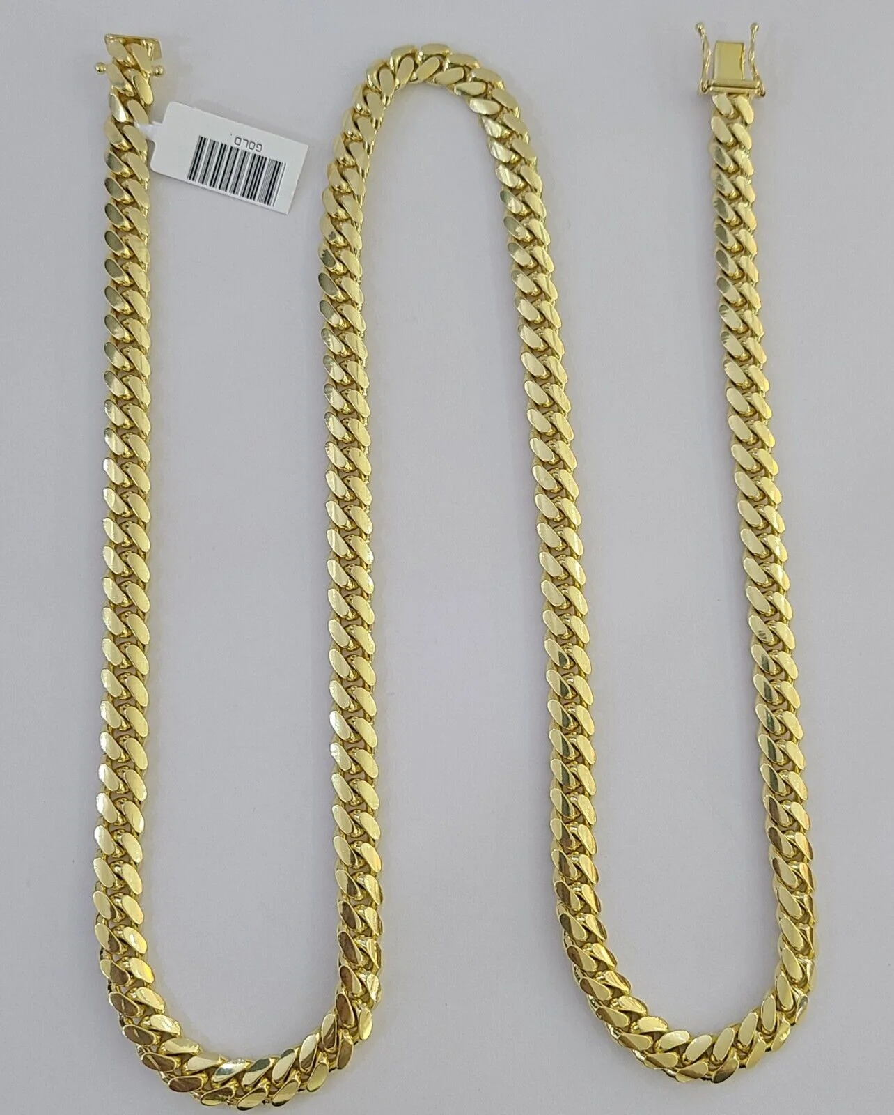 14k Yellow Gold 7mm Miami Cuban Link Chain Necklace 20" 22" Inch Real Solid - Image 5