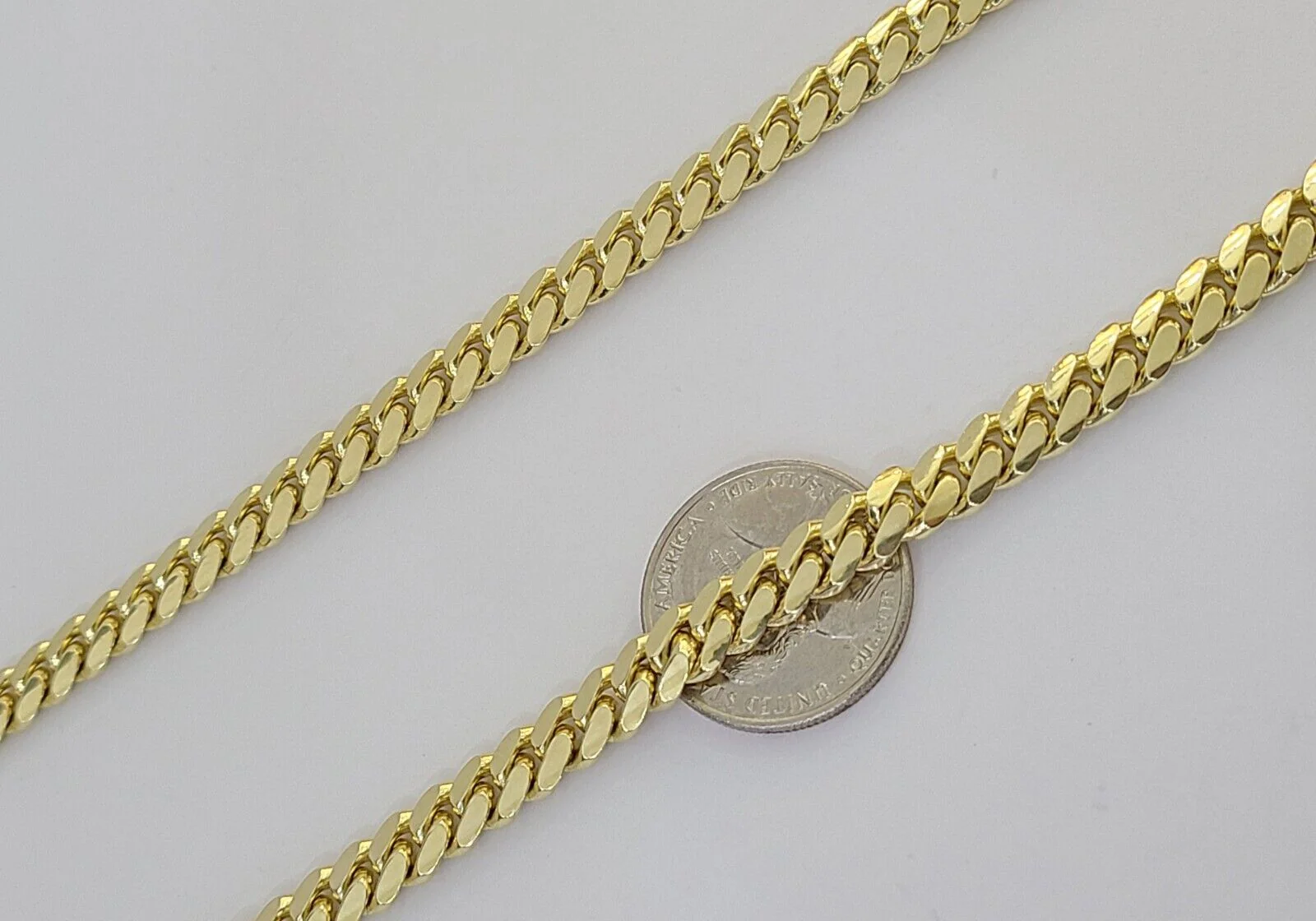 14k Yellow Gold 7mm Miami Cuban Link Chain Necklace 20" 22" Inch Real Solid - Image 8