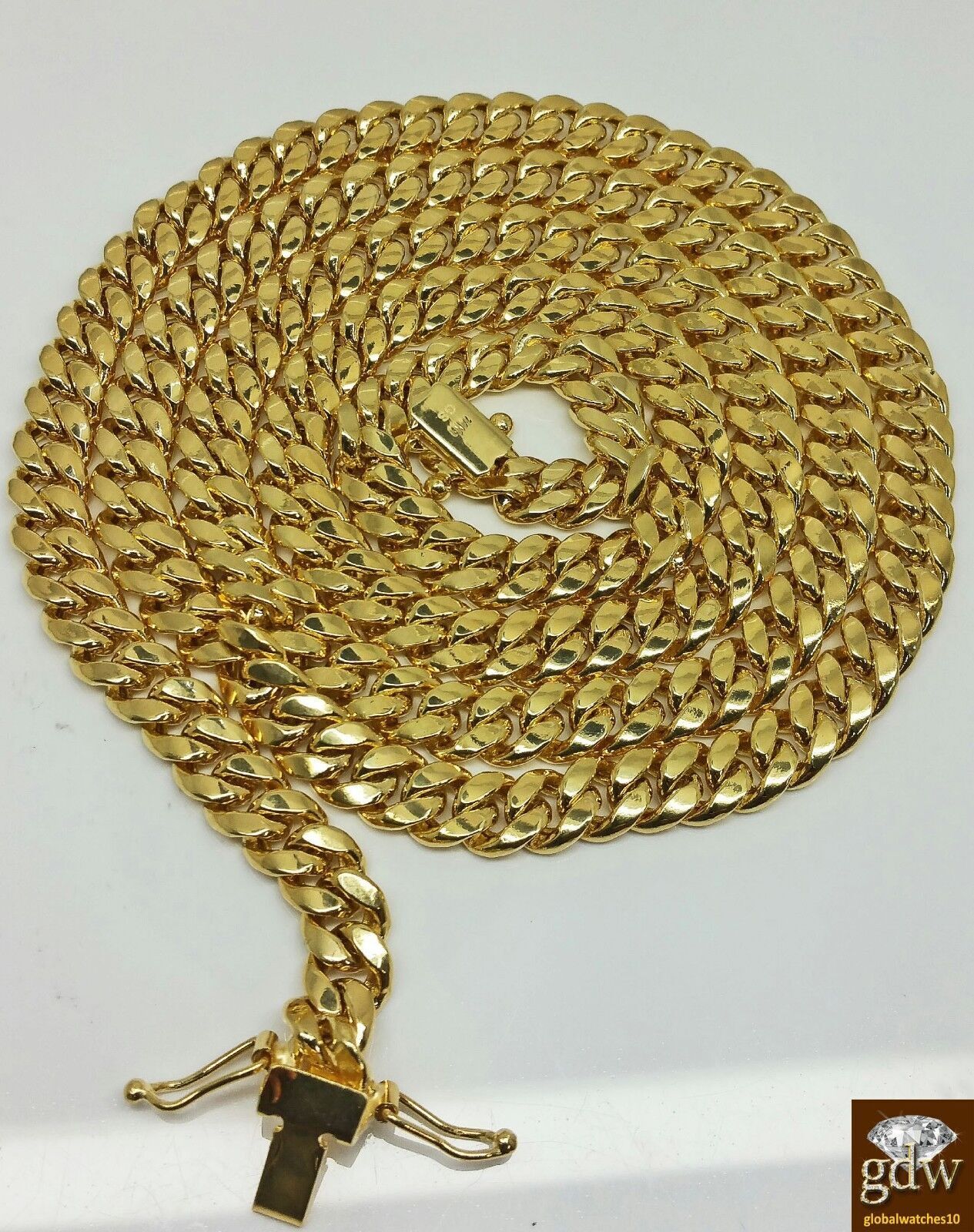 14k Yellow Gold 8mm Miami Cuban Link Chain Necklace 18"-28" Inch Real 14KT Men's - Image 3