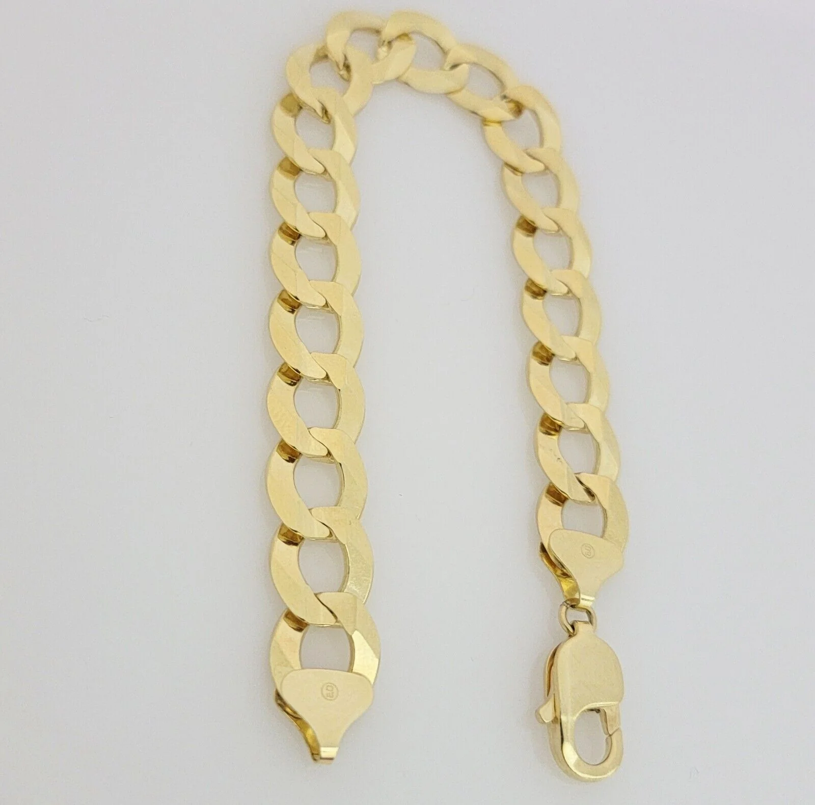 14k Yellow Gold Bracelet Cuban Curb Link 8.5" 12mm Thick SOLID REAL 14kt Men's - Image 5