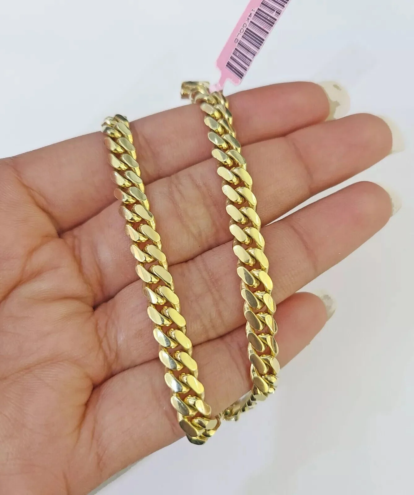 14k Yellow Gold Bracelet Miami Cuban Link 6mm -10 mm 7.5- 9 Inch REAL 14kt SOLID - Image 3