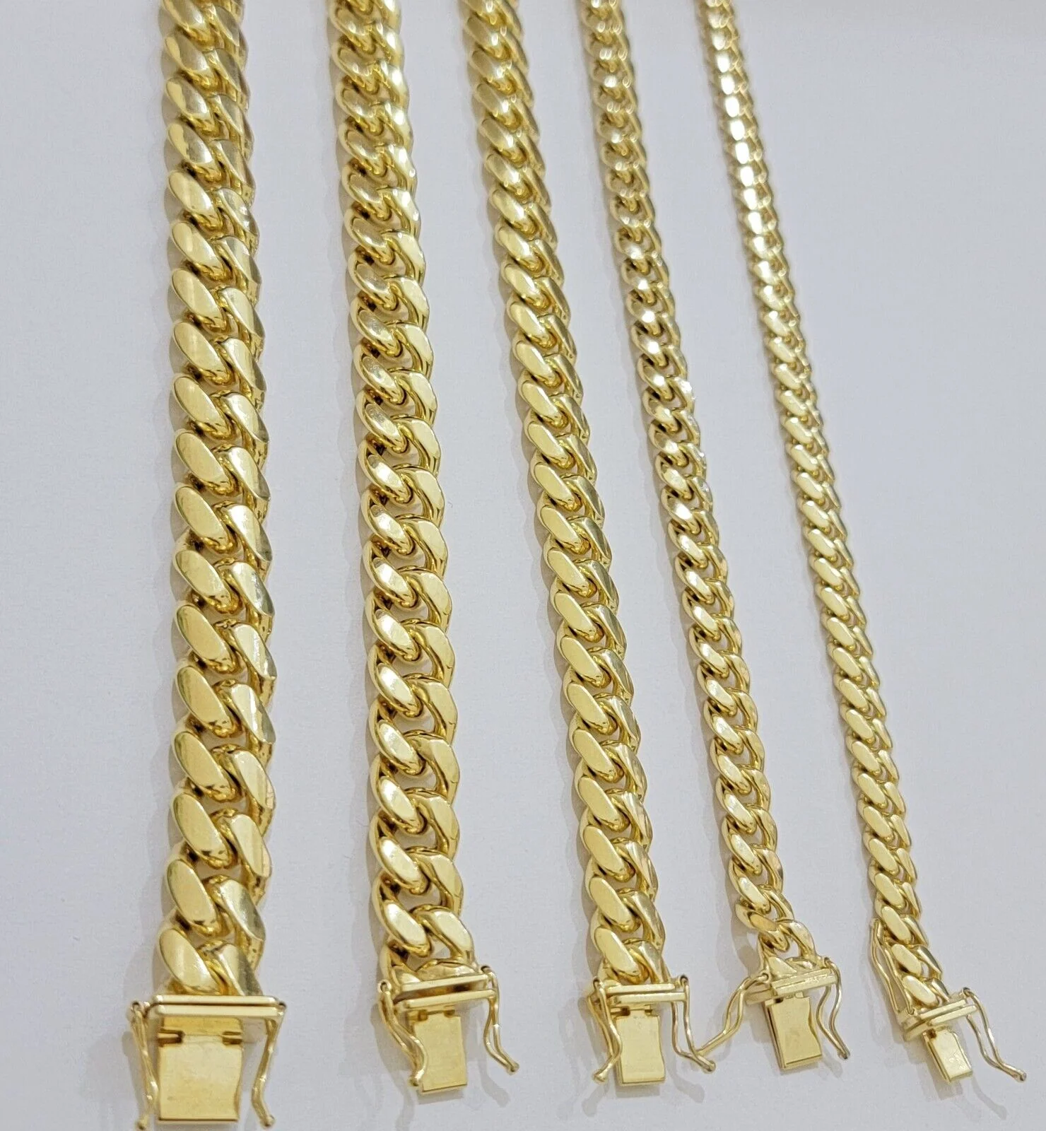 14k Yellow Gold Bracelet Miami Cuban Link 6mm -10 mm 7.5- 9 Inch REAL 14kt SOLID - Image 6