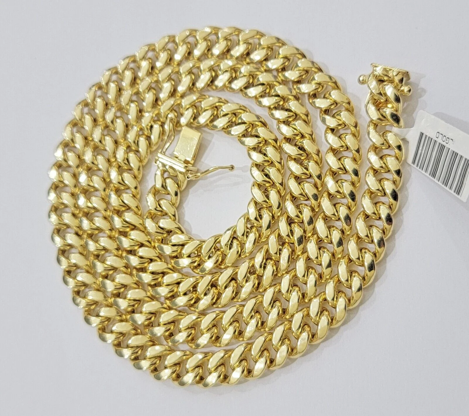 14k Yellow Gold Chain 18 Inch 8mm Miami Cuban Link  Men Women Necklace REAL 14KT - Image 3