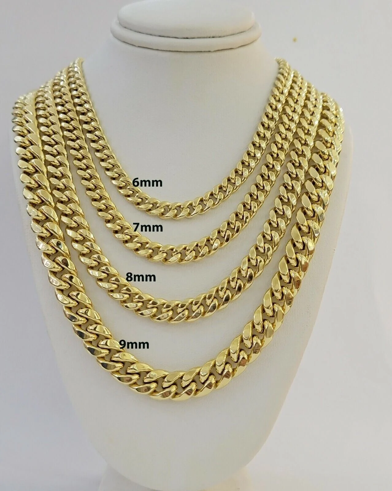 14k Yellow Gold Chain 22 Inch 8mm Miami Cuban Link Men Women Necklace REAL 14KT - Image 8