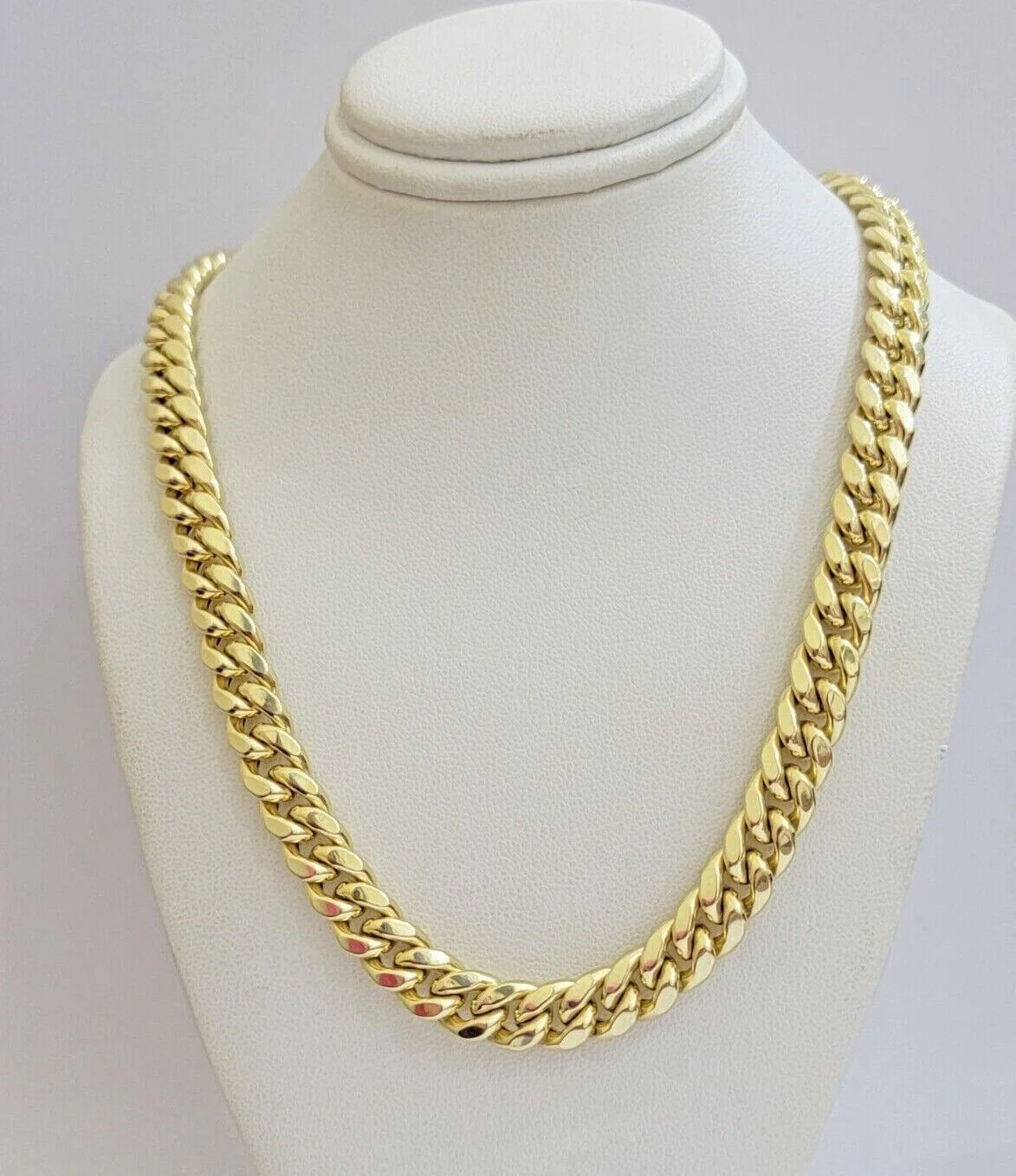 14k Yellow Gold Chain Miami Cuban Link Necklace 9mm 18 - 30 Inch Real 14KT Men's - Image 10