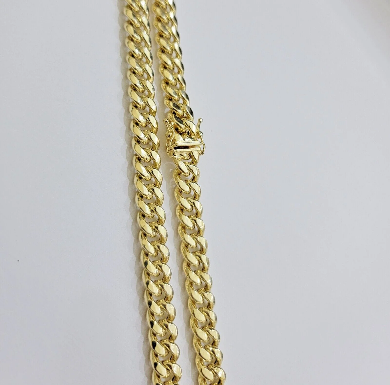 14k Yellow Gold Chain Necklace 8mm Miami Cuban Link 20 - 30 Inch REAL 14KT MEN'S - Image 11
