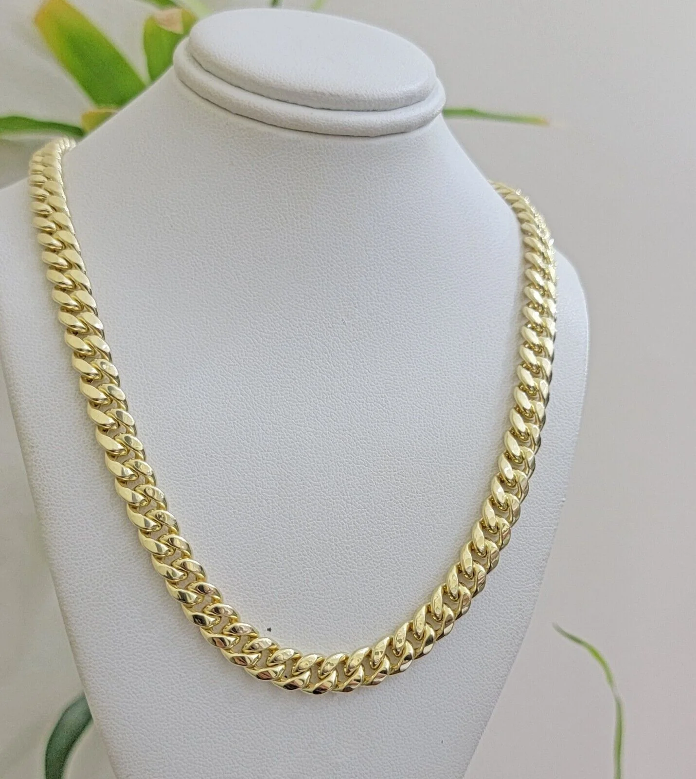 14k Yellow Gold Chain Necklace 8mm Miami Cuban Link 20 - 30 Inch REAL 14KT MEN'S - Image 6