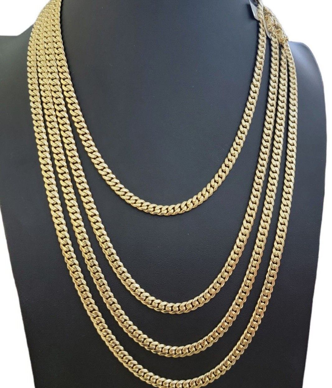14k Yellow Gold Chain Necklace Miami Cuban Solid Link 6mm 20"- 30" REAL 14KT Men - Image 2