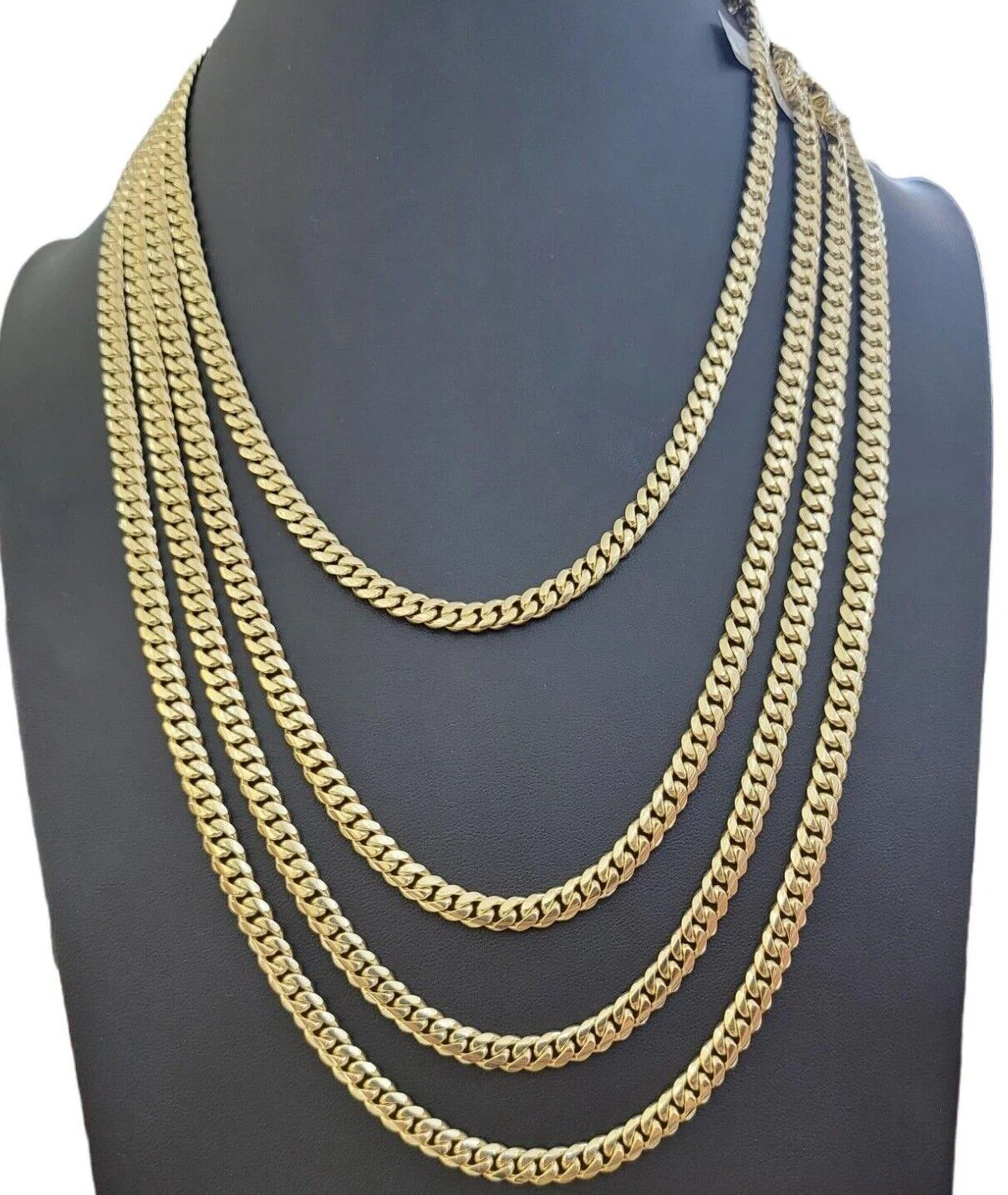 14k Yellow Gold Chain Necklace Miami Cuban Solid Link 6mm 20"- 30" REAL 14KT Men - Image 6