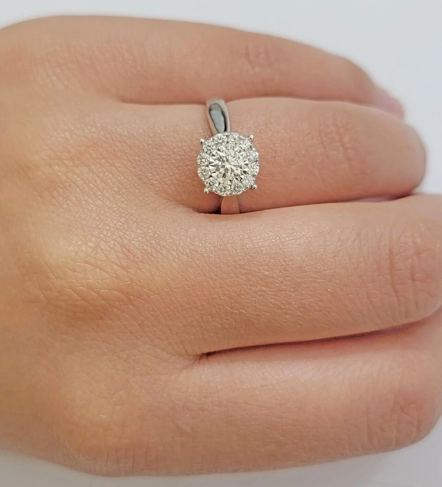 14k Yellow Gold Ladies Diamond Ring Wedding Engagement Women Solid Band REAL - Image 3