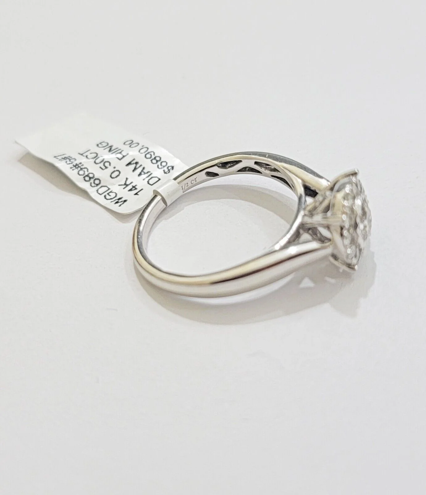 14k Yellow Gold Ladies Diamond Ring Wedding Engagement Women Solid Band REAL - Image 5