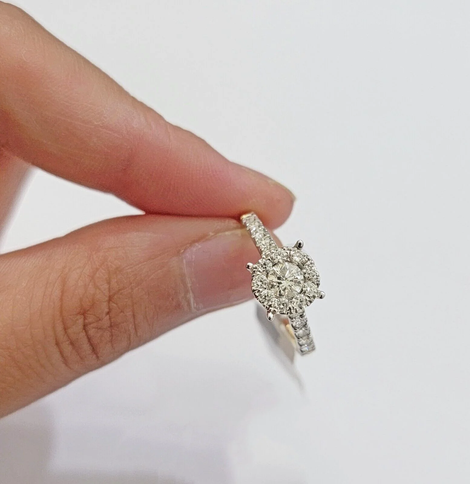 14k Yellow Gold Ladies Diamond Ring Wedding Engagement Women Solid Band REAL - Image 4