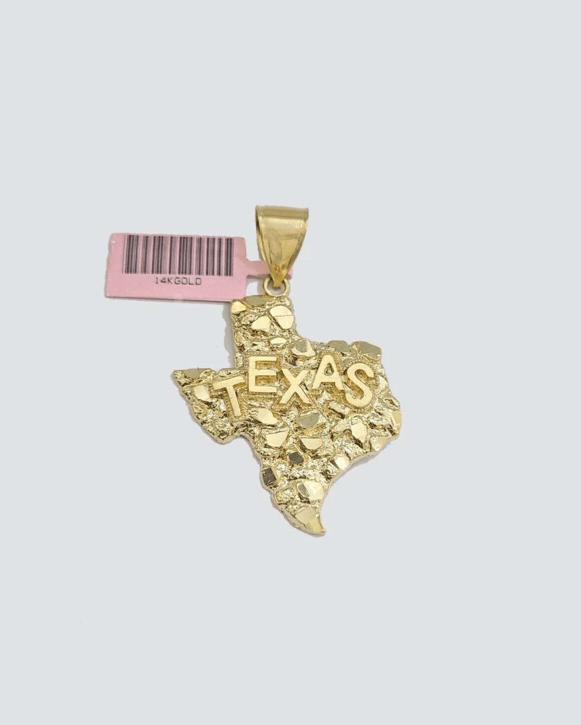 14k Yellow Gold Miami Cuban Chain 22 Inch Necklace Texas Map Charm Pendant Real - Image 12