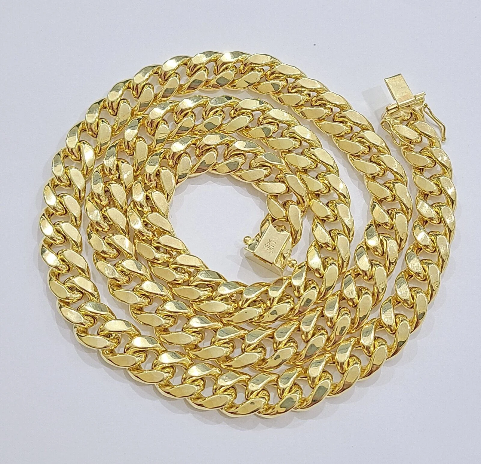14k Yellow Gold Miami Cuban Link Chain 11mm 22" Necklace Box Lock Real - Image 7