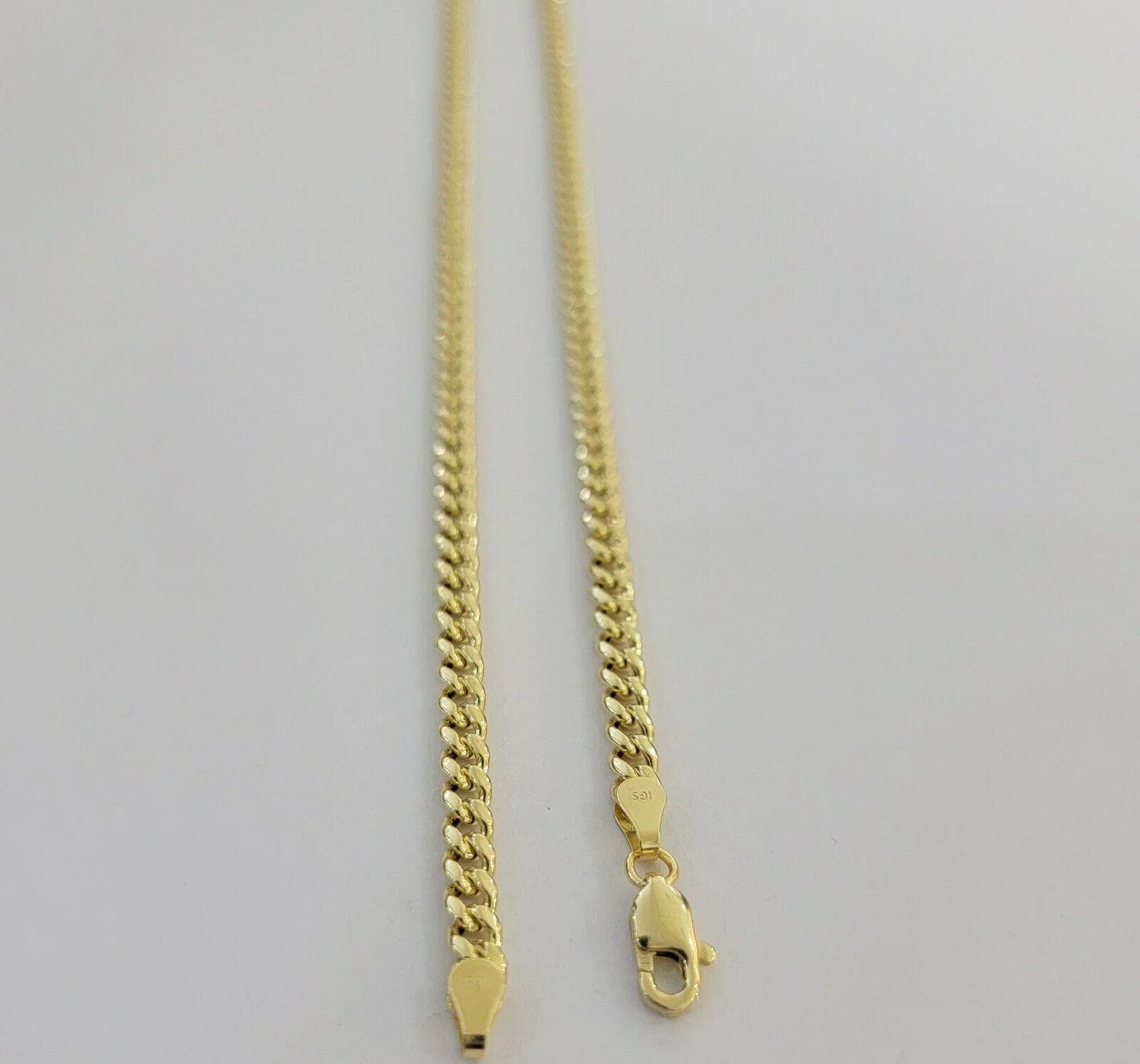 14k Yellow Gold Miami cuban Link Chain 3.5mm Necklace 20" Men Women , REAL 14KT - Image 4