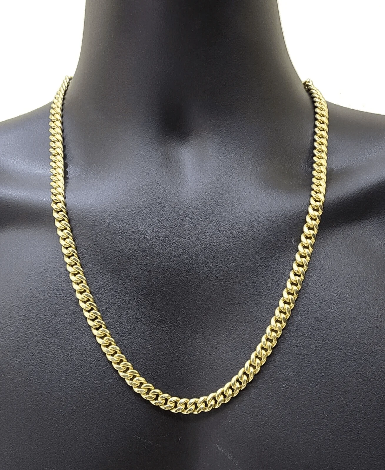 14k Yellow Gold Miami Cuban Link Chain 8mm 26" Necklace Box Lock REAL 14kt - Image 2