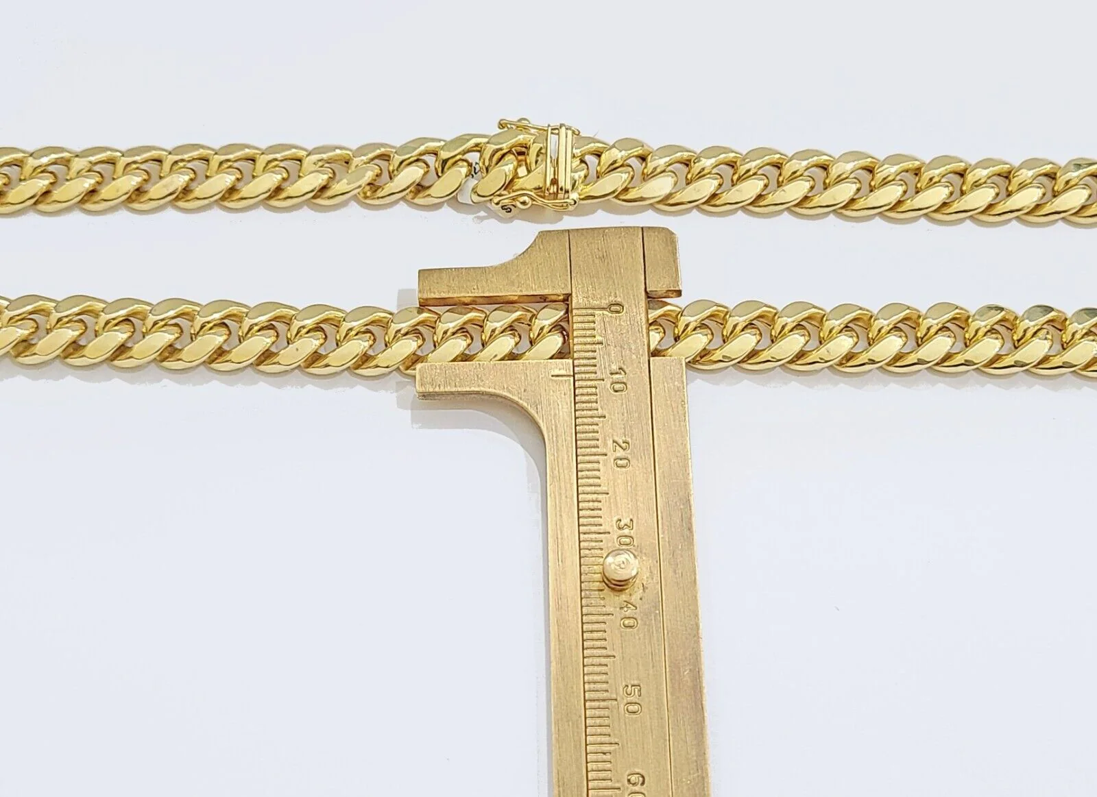 14k Yellow Gold Miami Cuban Link Chain 9mm 28" Necklace Box Lock Real 14kt - Image 5