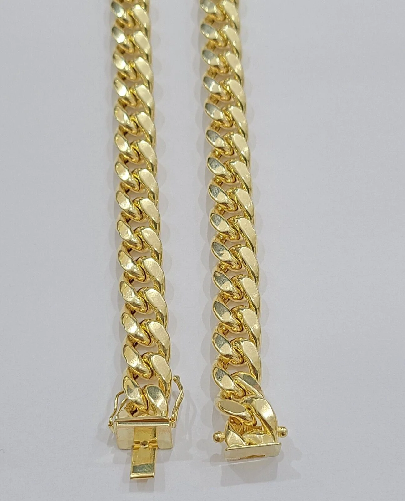 14k Yellow Gold Miami Cuban Link Chain 9mm 28" Necklace Box Lock Real 14kt - Image 9