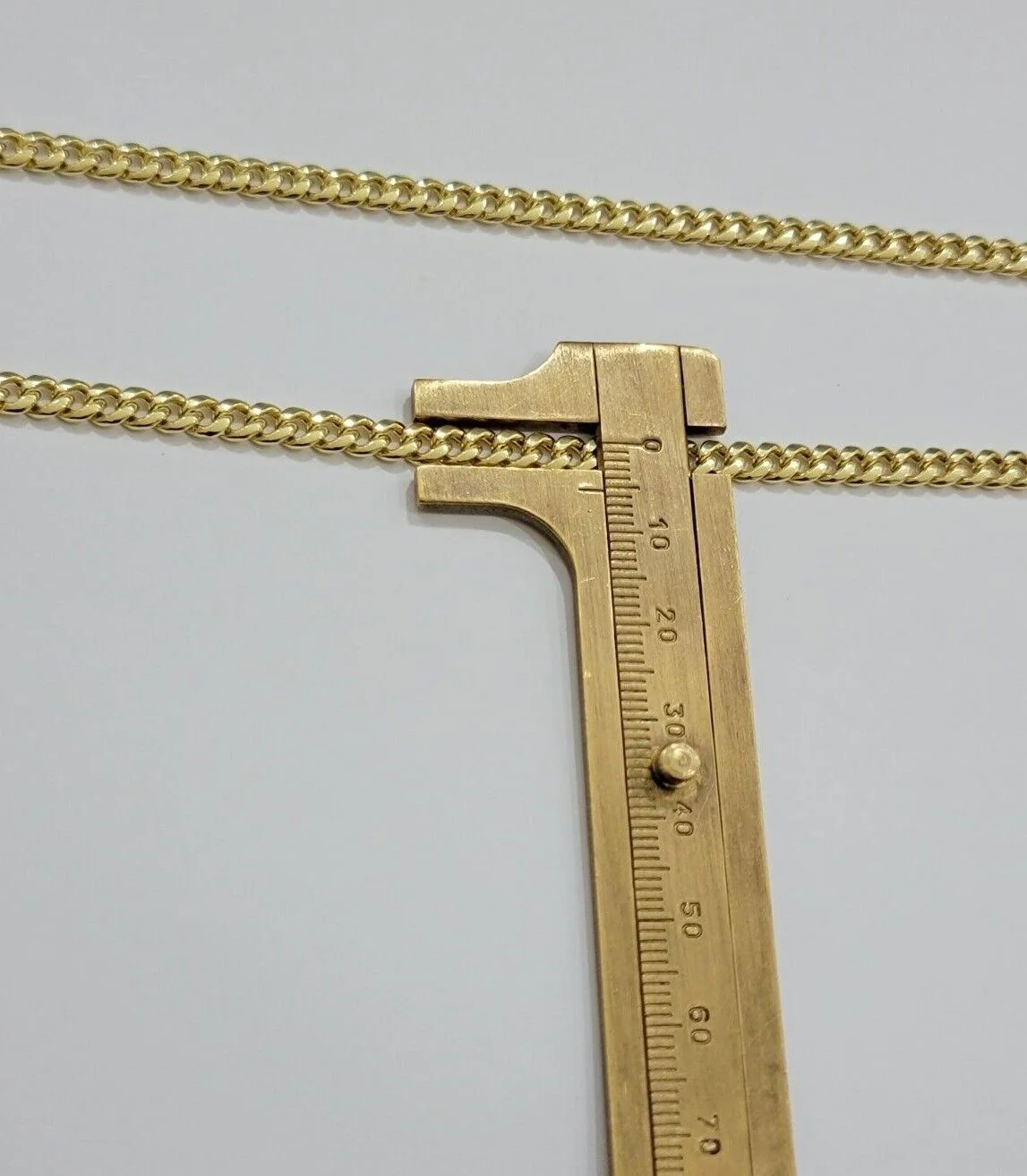14k Yellow Gold Miami Cuban Link Chain Necklace  18'' 20" 22'' 24'' 26" Inch 5mm - Image 9