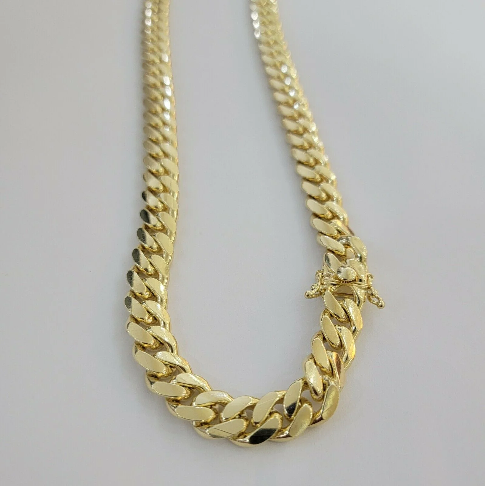 14k Yellow Gold  Miami Cuban Link Chain Necklace 7mm 24" Men's Real 14kt  SOLID - Image 4