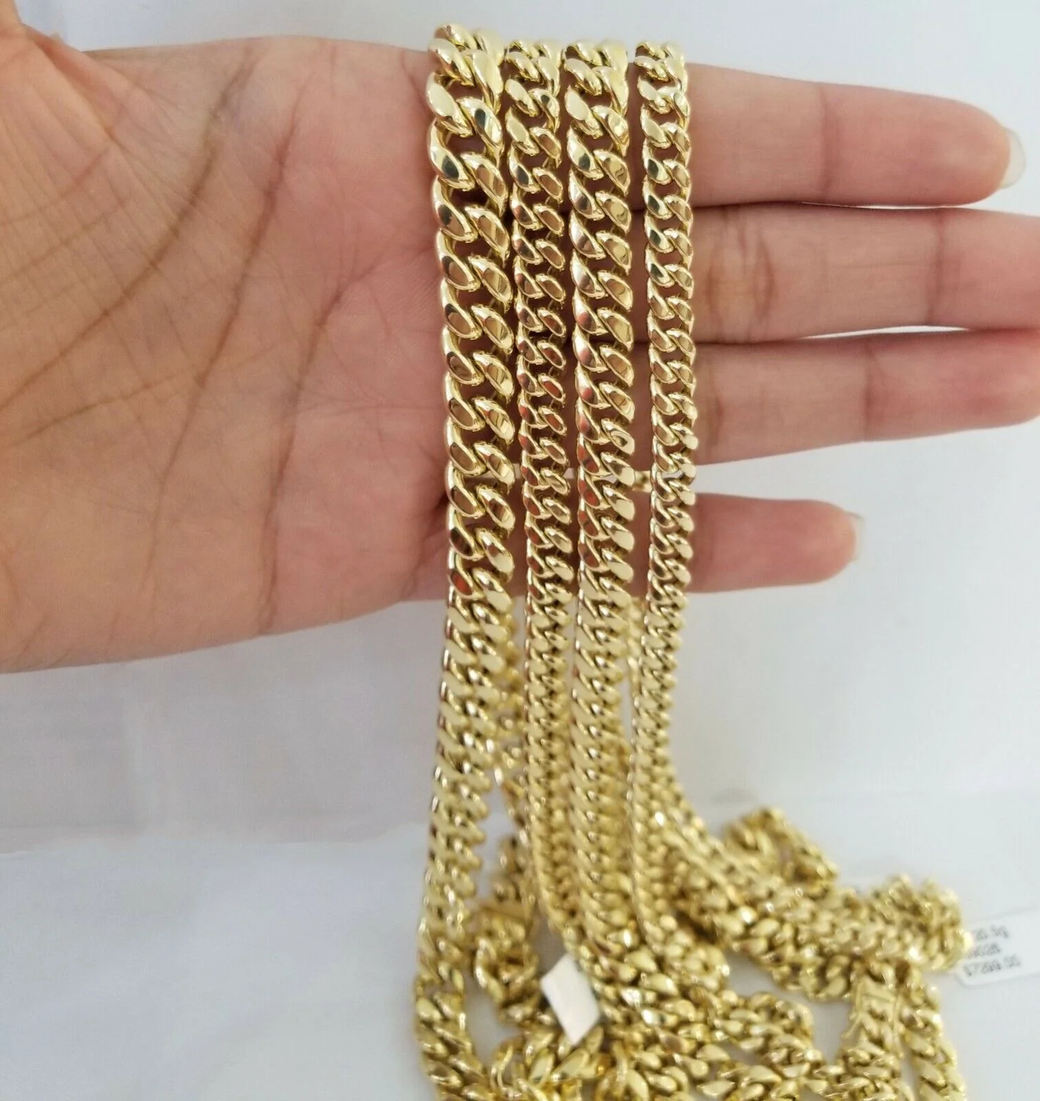 14k Yellow Gold Miami Cuban Necklace Chain 6mm 7mm 8mm 9mm 14K - Image 2