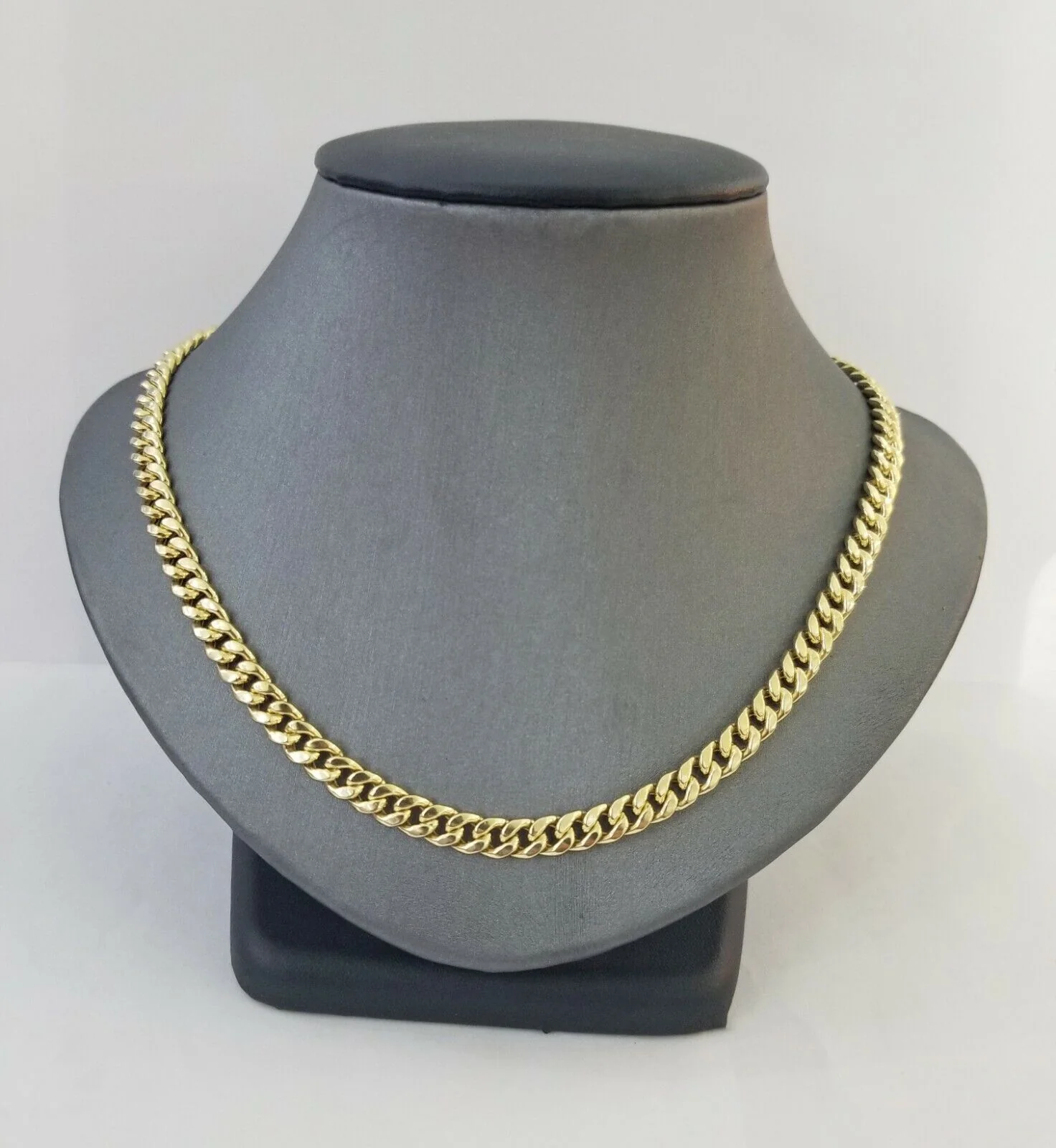 14k Yellow Gold Miami Cuban Necklace Chain 6mm 7mm 8mm 9mm 14K - Image 3