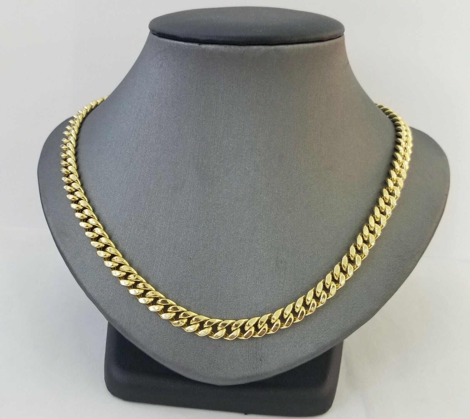 14k Yellow Gold Miami Cuban Necklace Chain 6mm 7mm 8mm 9mm 14K - Image 4