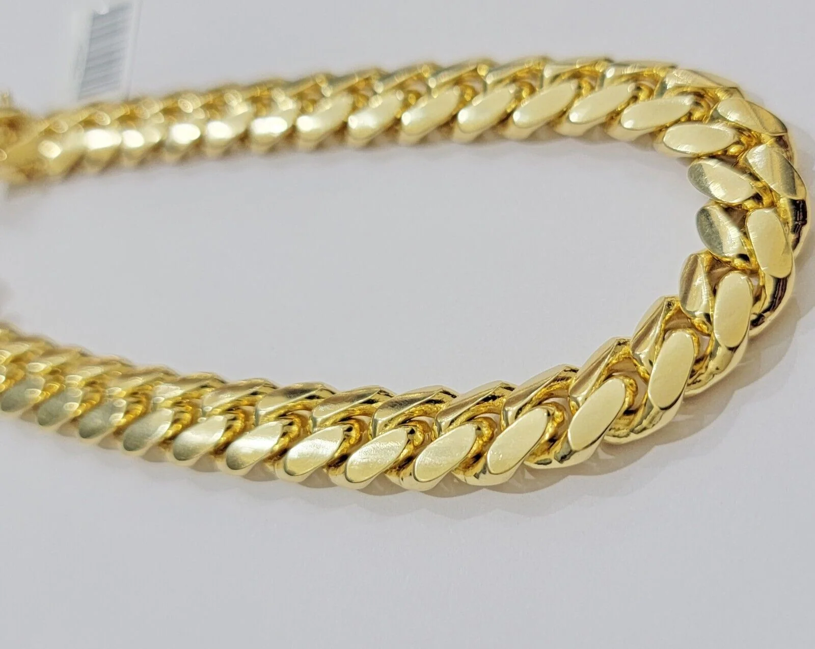 14k Yellow Gold Solid 10mm Bracelet Miami cuban Link 9" For Mens Real 14kt Heavy - Image 5