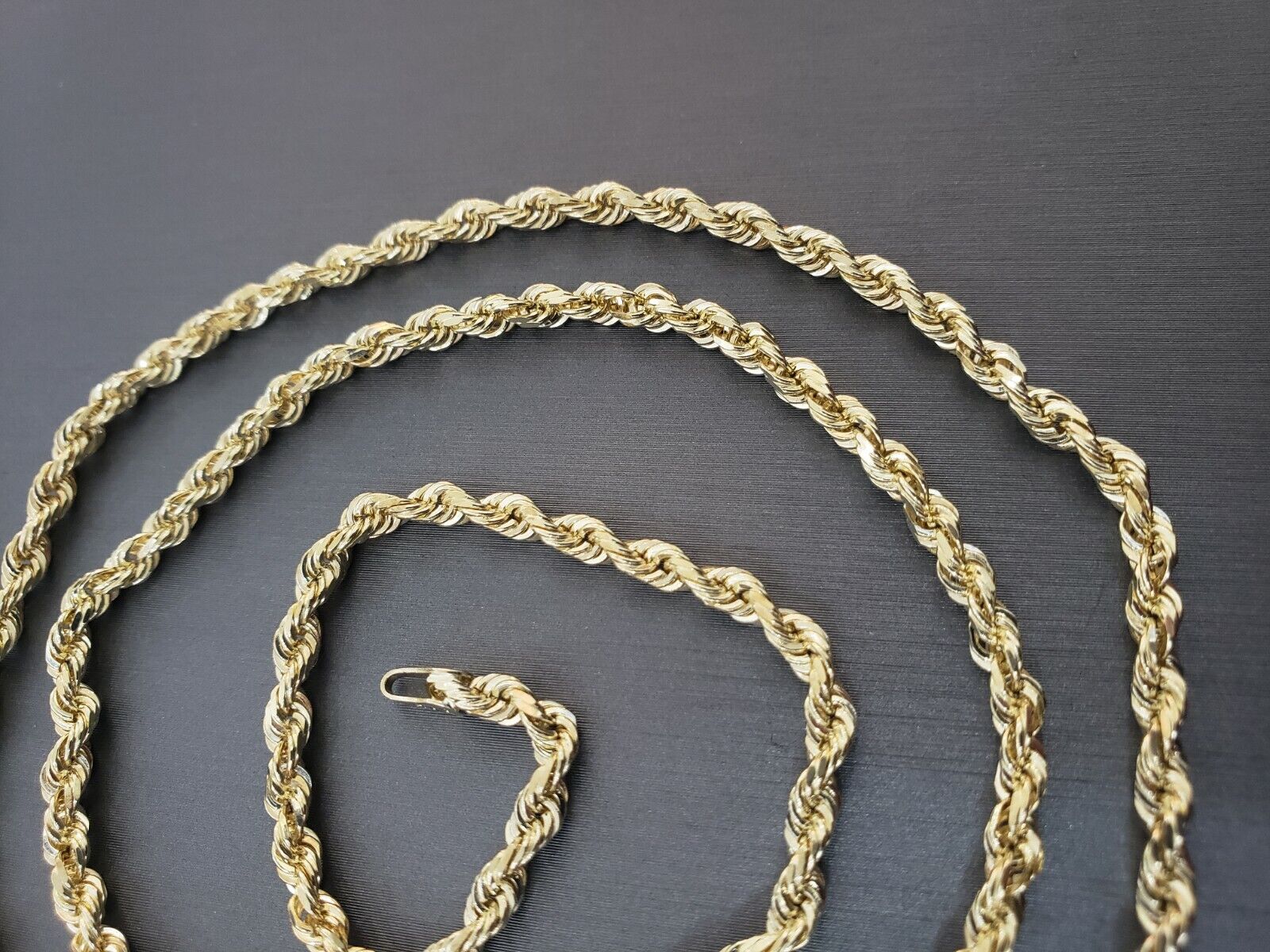 14K Yellow Gold Chain Necklace 18"-28" 3mm Diamond Cut REAL 14kt Men Women - Image 8