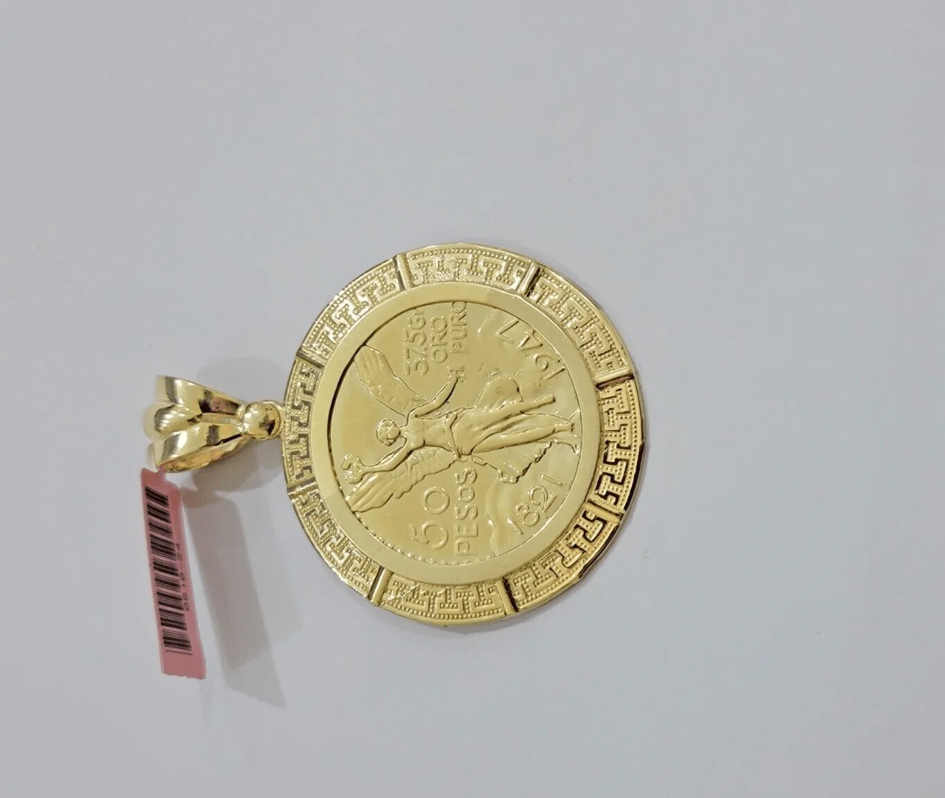 14kt Yellow Gold 1947 Mexican Centenario 50 Gold Pesos Copy Coin With Bezel SALE - Image 4