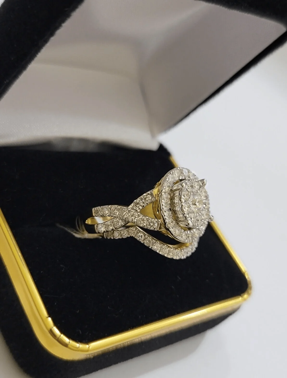 14kt Yellow Gold 2CT Diamond Ring Band Ladies Bridal Set Wedding Engagement SALE - Image 14