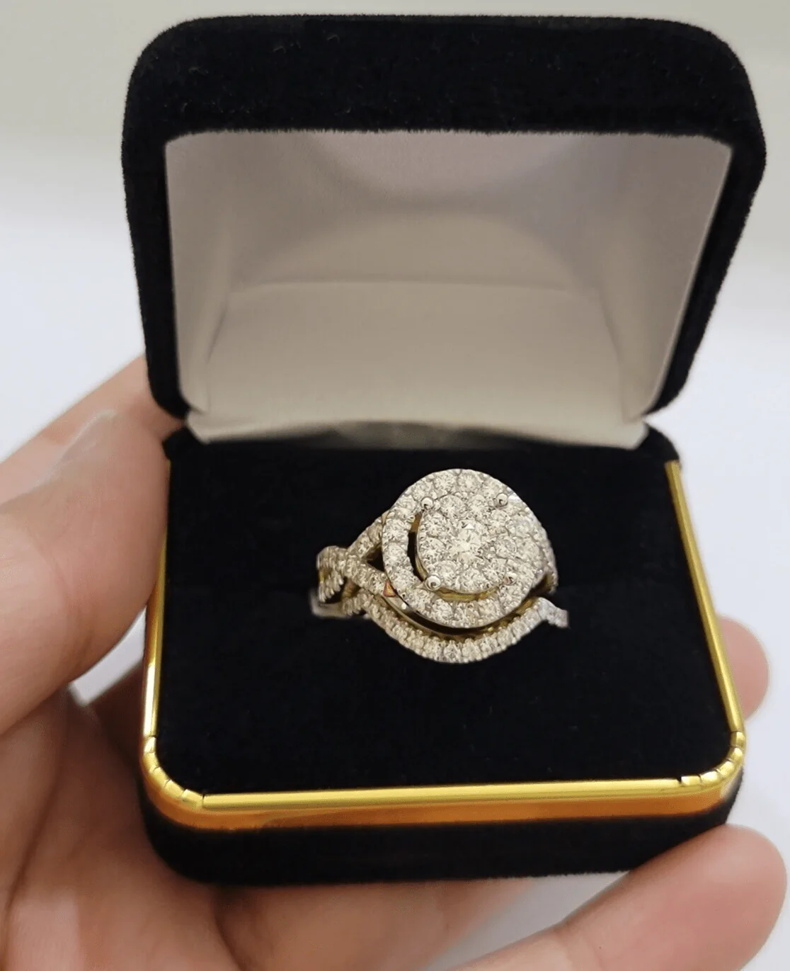 14kt Yellow Gold 2CT Diamond Ring Band Ladies Bridal Set Wedding Engagement SALE - Image 8