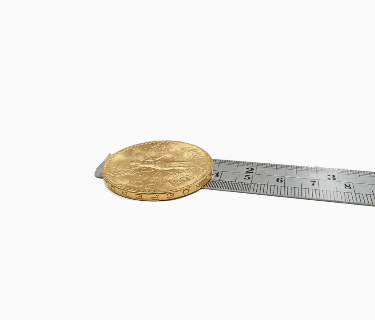 1947 Mexican Centenaro 50 Gold Pesos Coin Solid 22k Yellow Gold Oro Centenario - Image 4