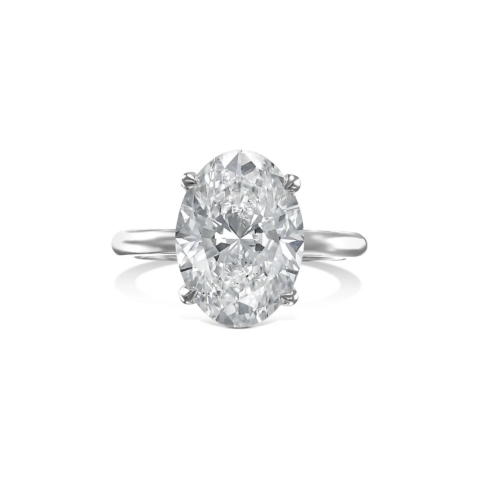 1CT IGI Certified Diamond Engagement Ring VS2 D Oval Lab-created 14k Yellow Gold - Image 7