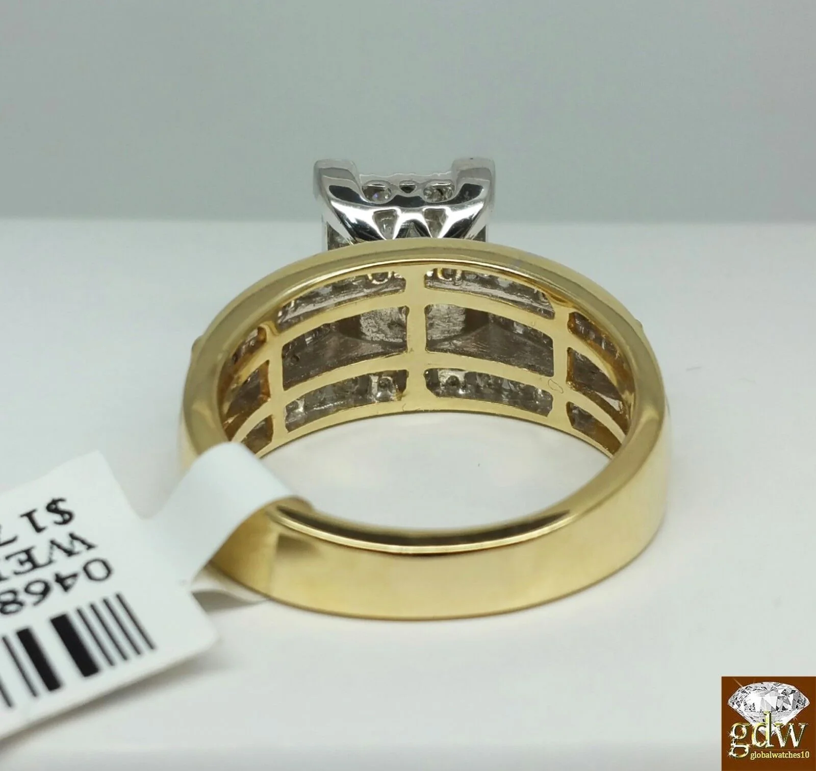 1CT REAL Diamond 10k Yellow Gold ladies Ring Wedding Anniversary Women Ring REAL - Image 4