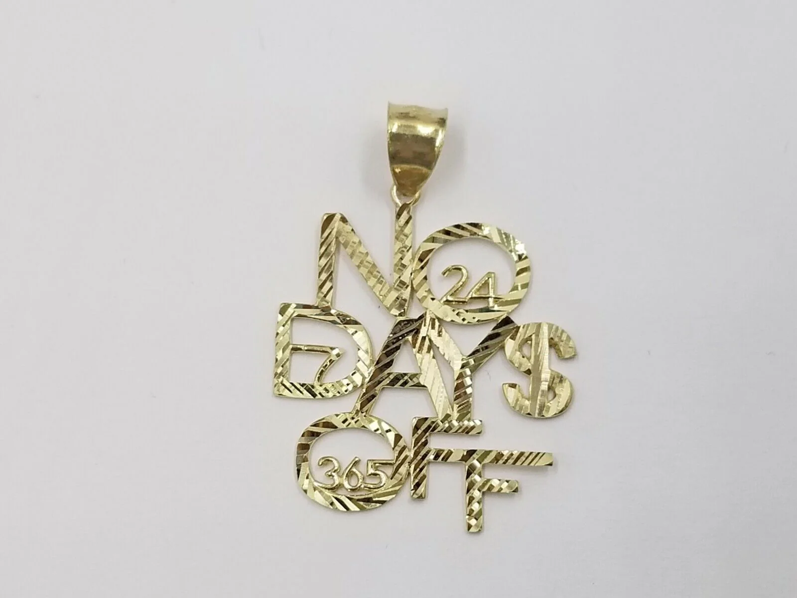 2.5mm Rope 10k Gold No. Of Days Charm Pendant Chain in 18 20 22 24 26 28 Inches - Image 3
