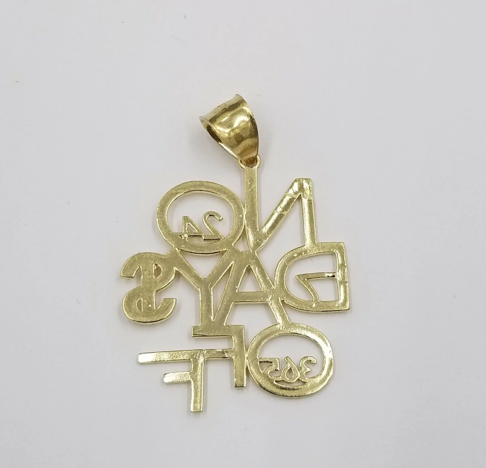 2.5mm Rope 10k Gold No. Of Days Charm Pendant Chain in 18 20 22 24 26 28 Inches - Image 6