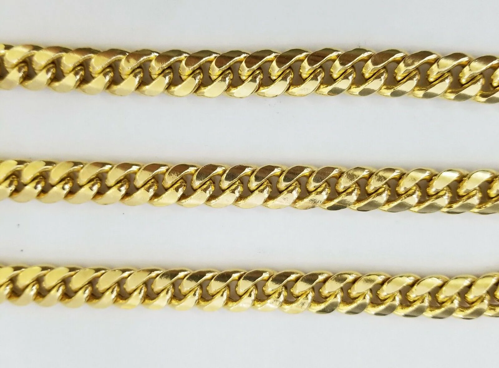 26" inch Real 14K Yellow Gold miami cuban chain 11mm Necklace Lobster lock 14kt - Image 3