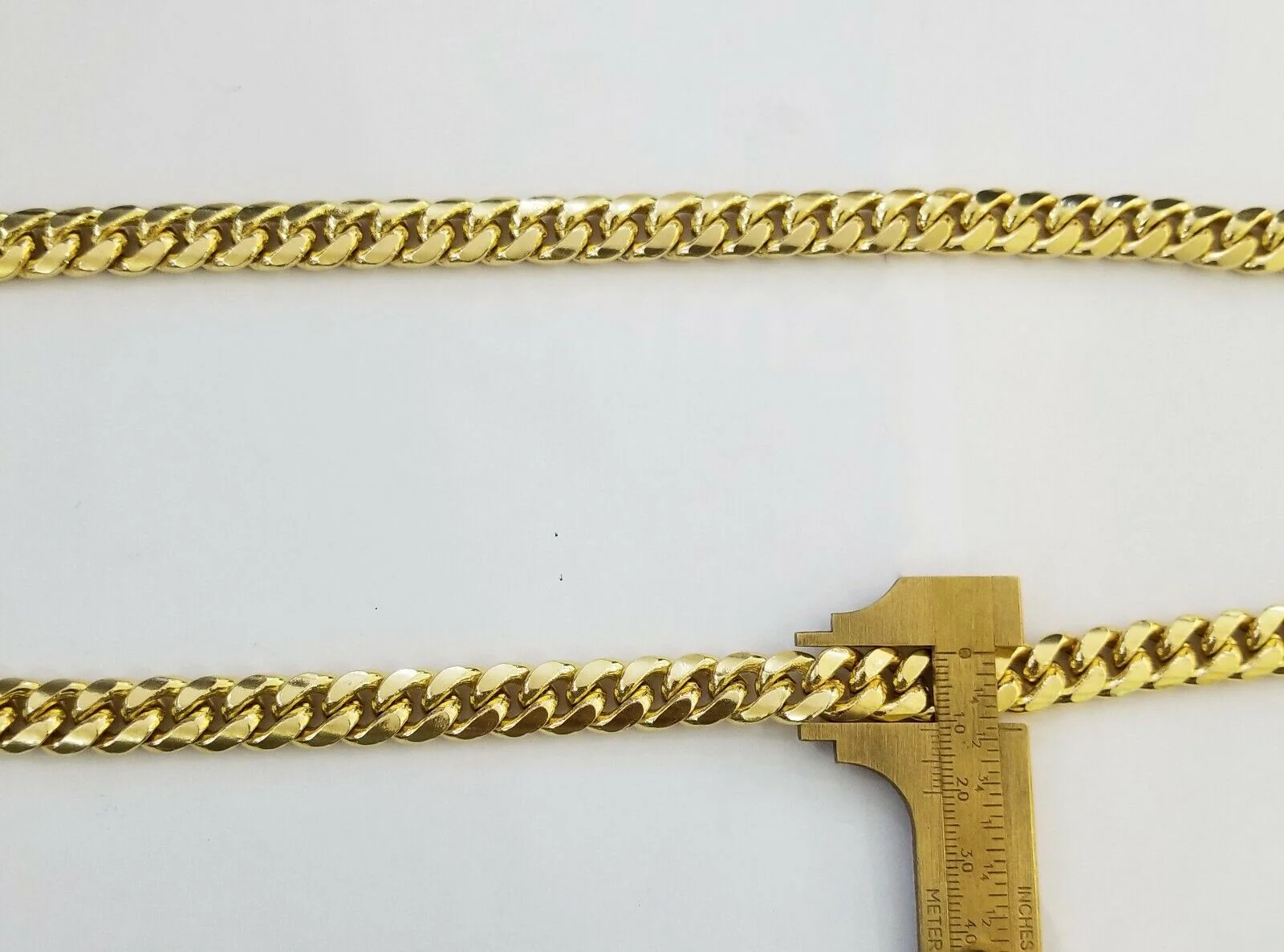 26" inch Real 14K Yellow Gold miami cuban chain 11mm Necklace Lobster lock 14kt - Image 5