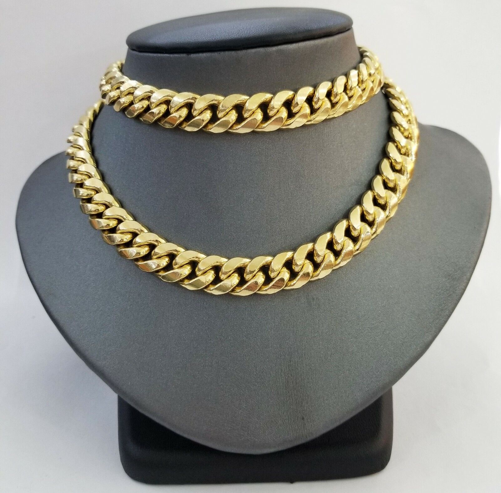 26" inch Real 14K Yellow Gold miami cuban chain 11mm Necklace Lobster lock 14kt - Image 6