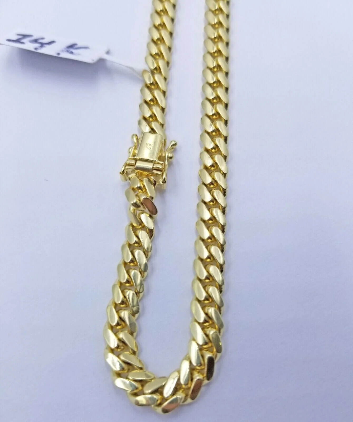 6mm Miami Cuban Link Chain Necklace 26 Inch SOLID 14k Yellow Gold REAL 14kt - Image 5