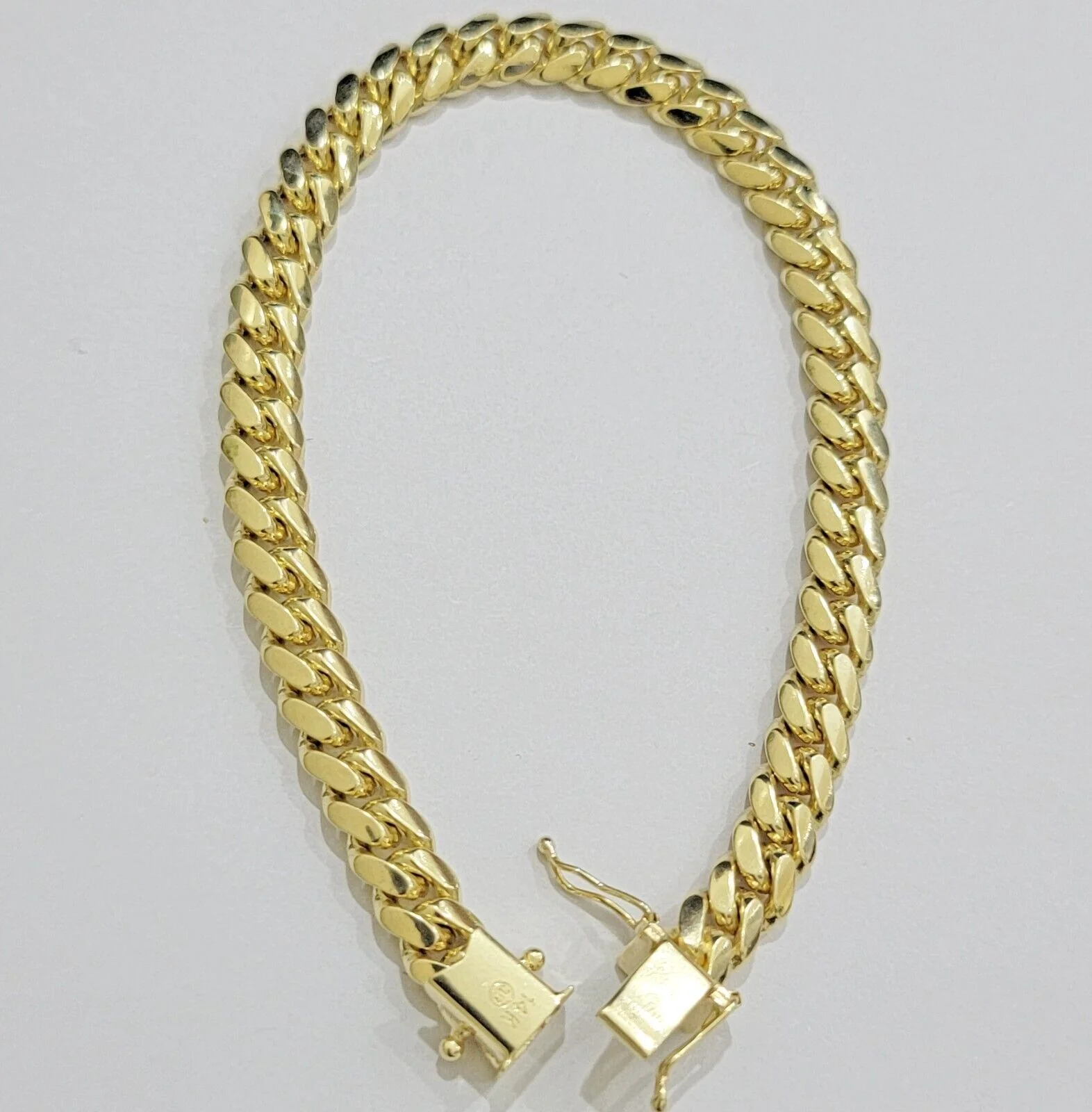7mm 14k Gold Bracelet Miami Cuban Link 7"- 9 Inch Real 14kt Yellow Gold SOLID - Image 6